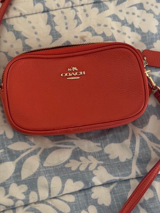 Coach Handbags - Orange Small Coach Crossbody Bag